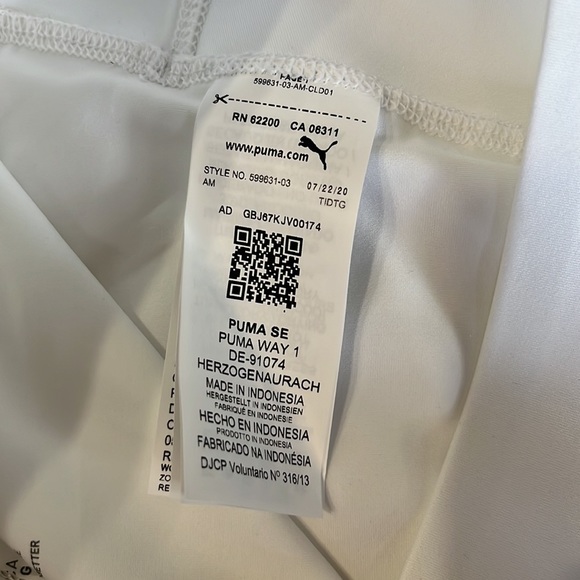 Puma PWRSHAPE Stripe Golf Skort Cloud Pink Rose Size L - Picture 8 of 11